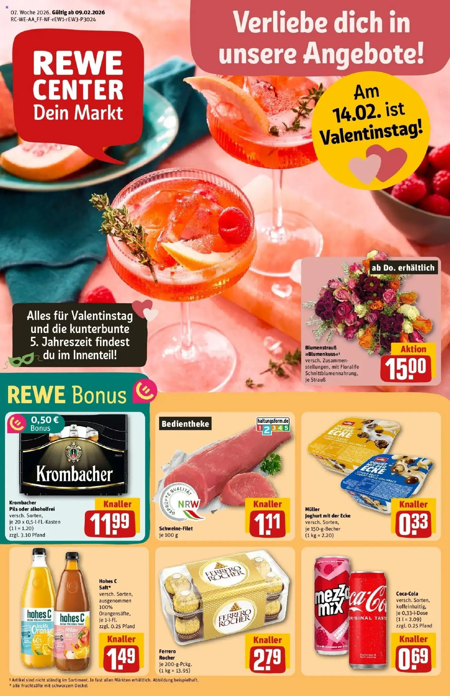 Vorschau von dem Prospekt des Geschäftes Rewe, gültig ab dem 09.02.2026