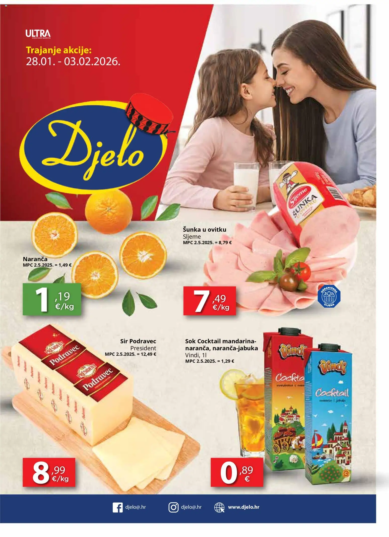 Pregled letka Katalog trgovine Djelo vrijedi od 28.01.2026