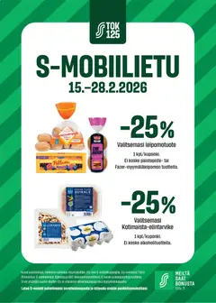 Kaupan S-market S-mobiilietu esikatselu, voimassa 15/02/2026