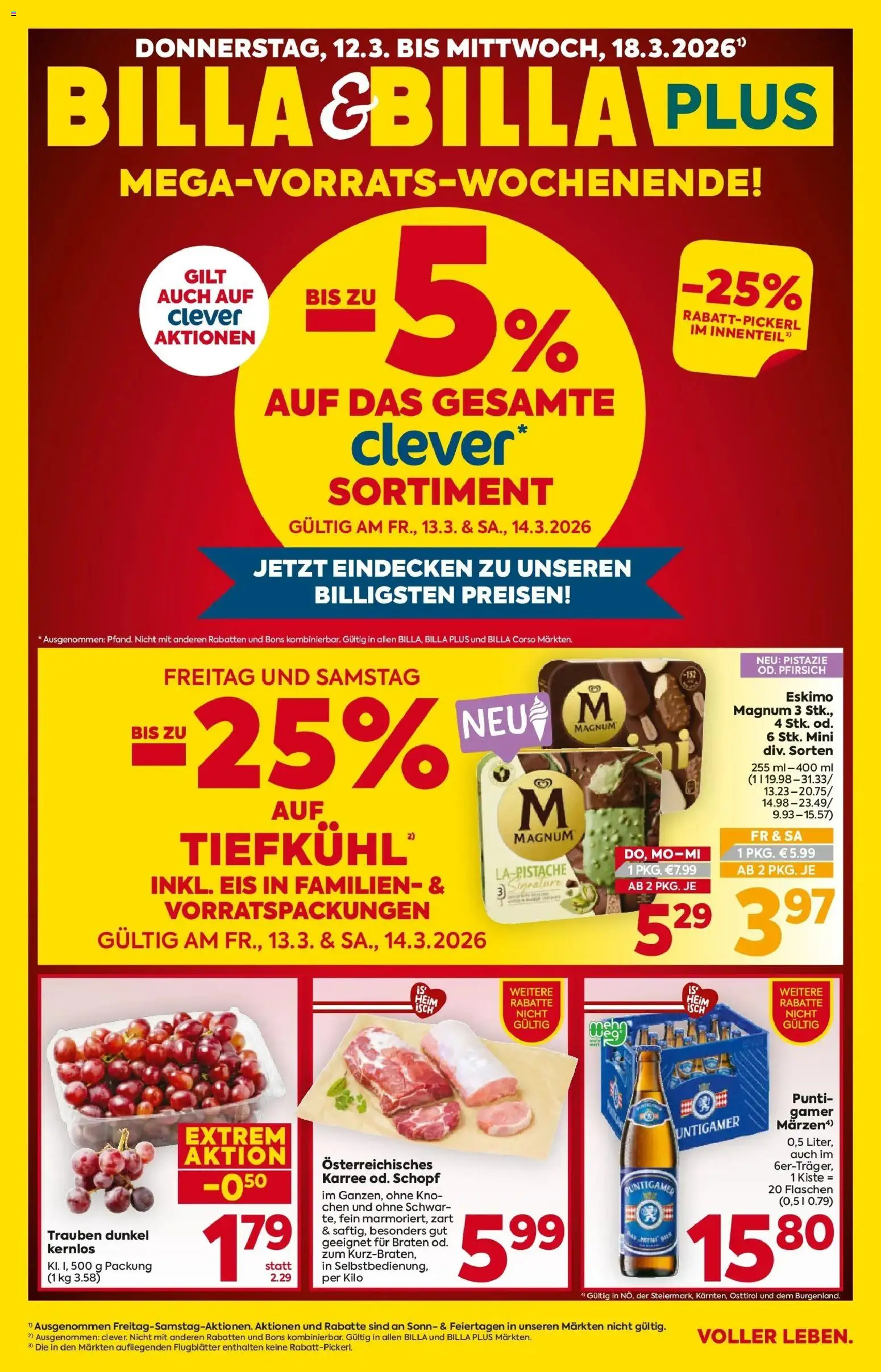 Vorschau der Angebote: Billa BILLA: Flugblatt gültig bei BILLA & BILLA PLUS gültig ab 11.03.2026