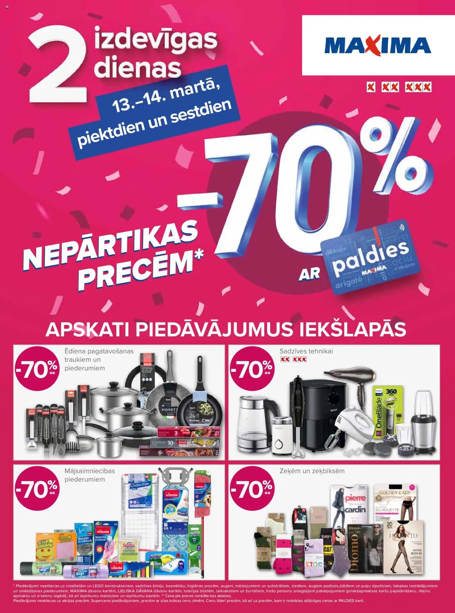 Skatīt Maxima akciju bukletu, derīgs no 13.03.2026.