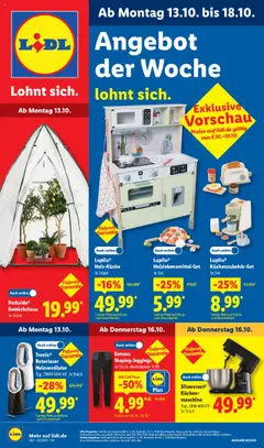 Vorschau von dem Prospekt des Geschäftes Lidl, gültig ab dem 13.10.2025