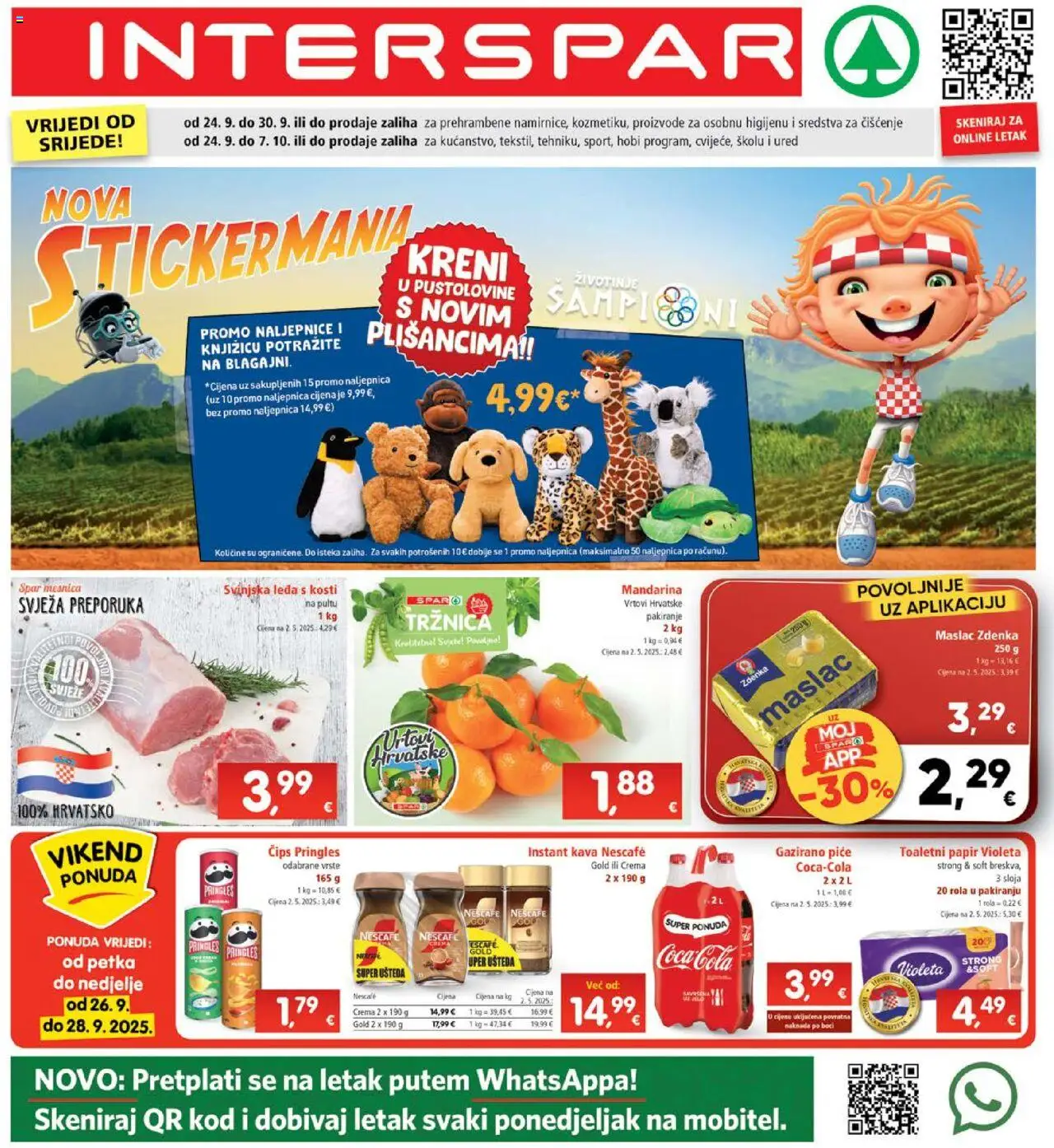 Interspar aktualni Katalog vrijedi od 24.09.2025 - tjedna akcija broj stranice 1