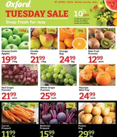 Preview of Oxford Freshmarket flyer valid from 07/04/2026