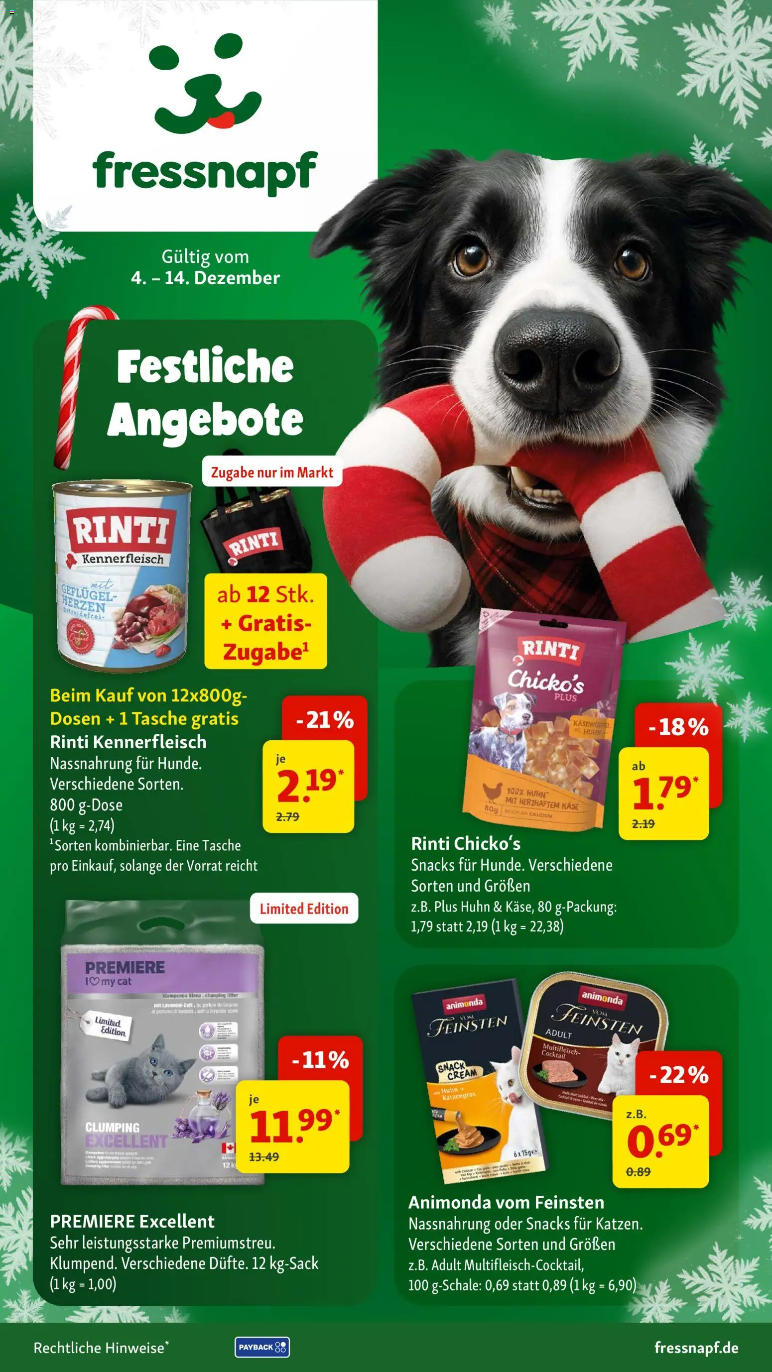 Vorschau des Merkblatts Aktionen vom Shop Fressnapf gültig von 04.12.2025 bis 14.12.2025