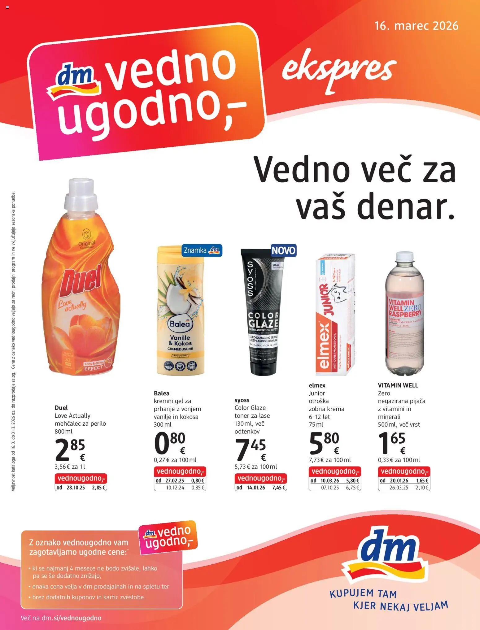Predogled kataloga iz trgovine DM Drogerie Markt veljaven od 16.03.2025 - Krema, Toner, Mehčalec, Mehcalec za perilo