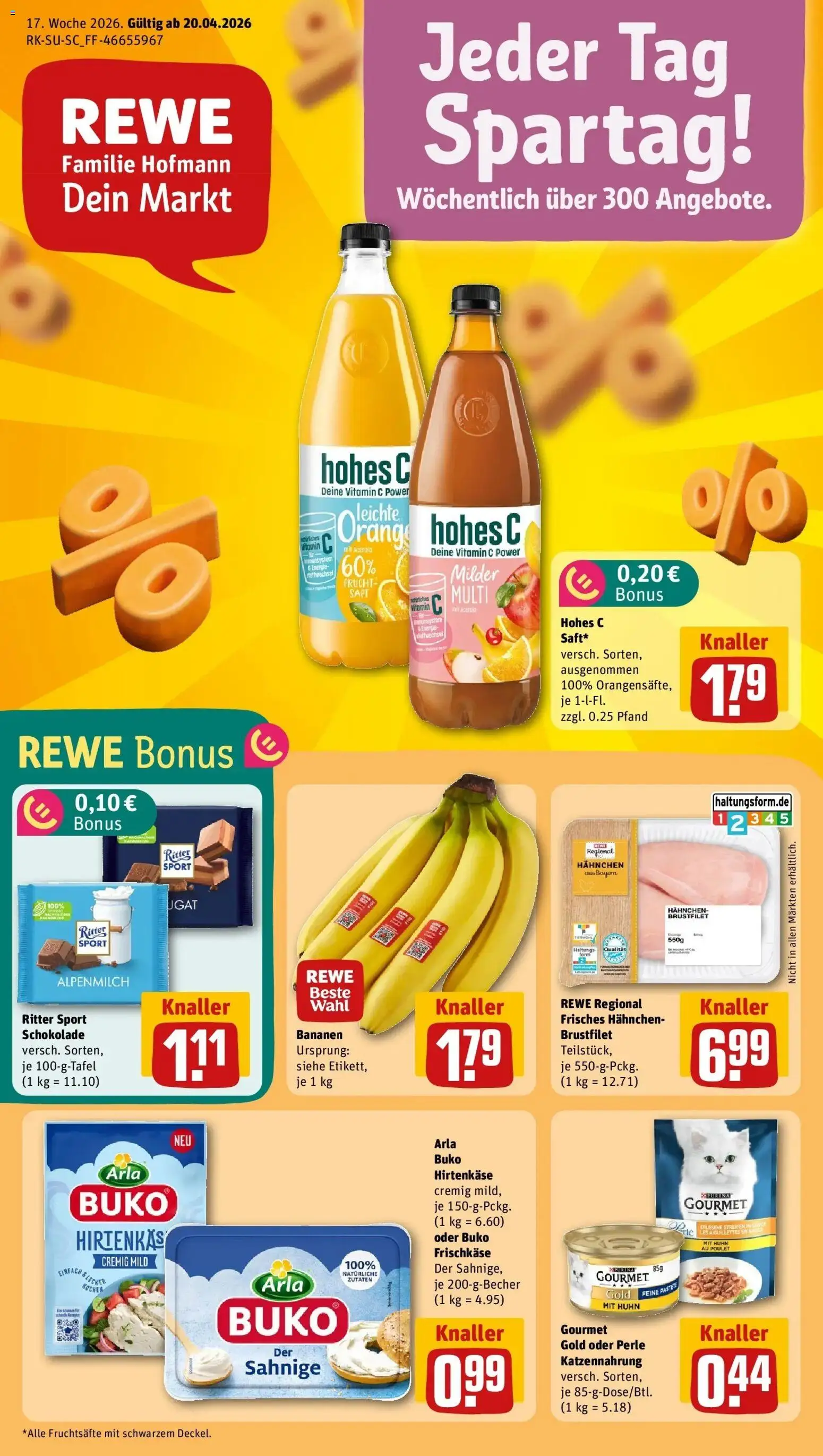 Vorschau von dem Prospekt des Geschäftes Rewe, gültig ab dem 20.04.2026