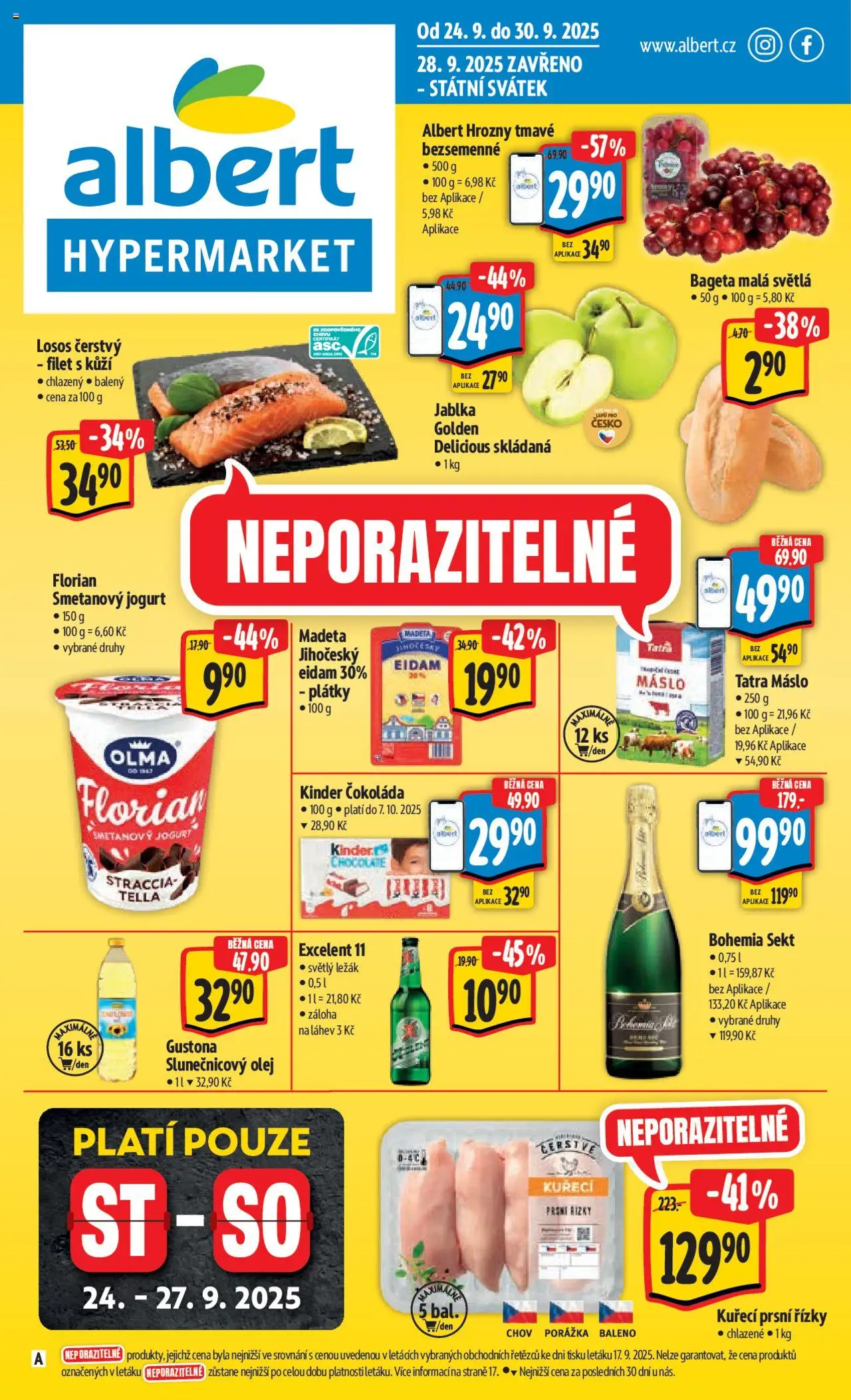  ALBERT leták od 24.09.2025 - Akční leták "Hypermarket"