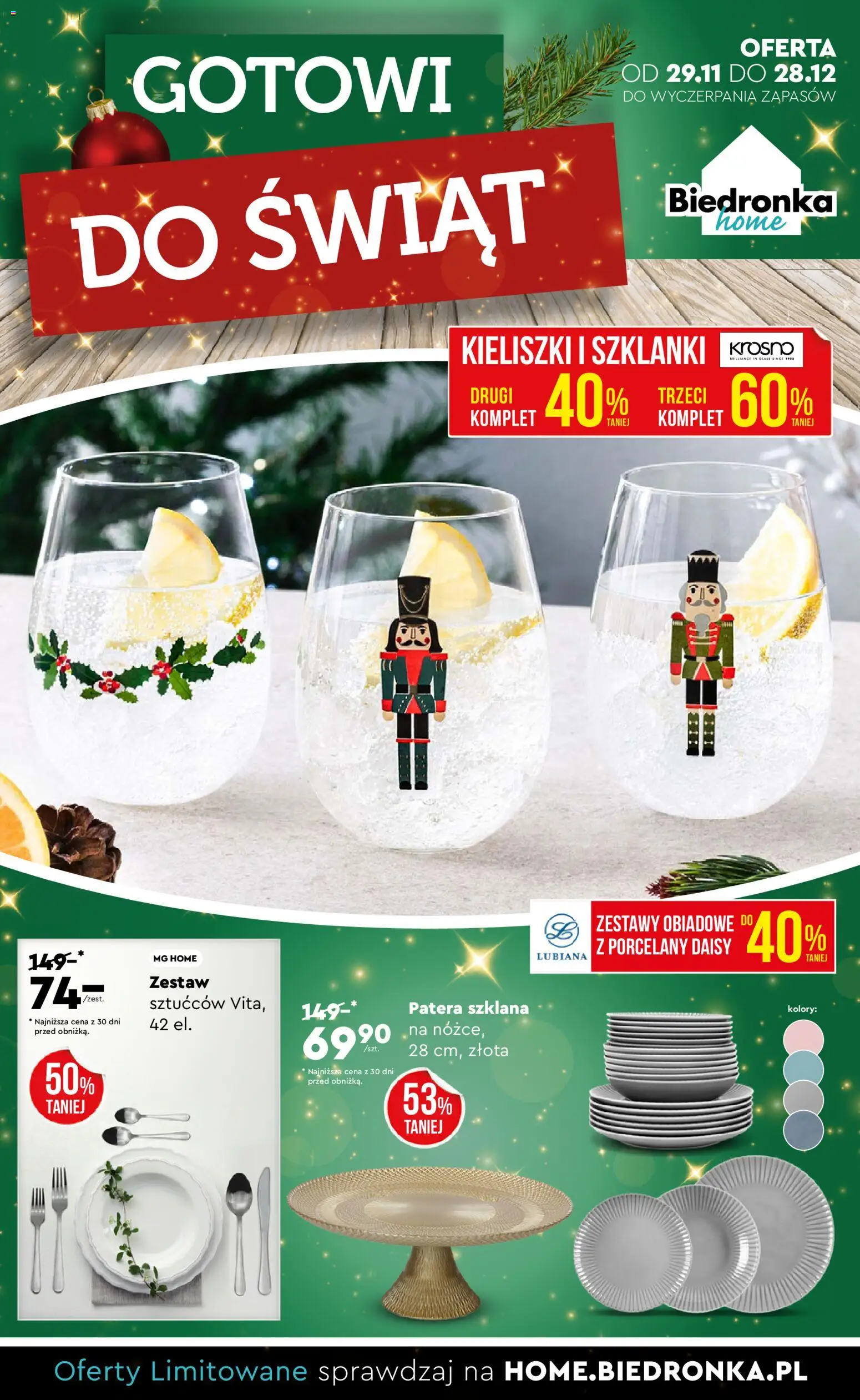 Pogląd gazetki "Home" ze sklepu Biedronka ważnej od 29.11.2025