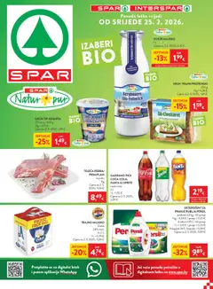 Pregled letka Katalog trgovine Spar vrijedi od 25.02.2026