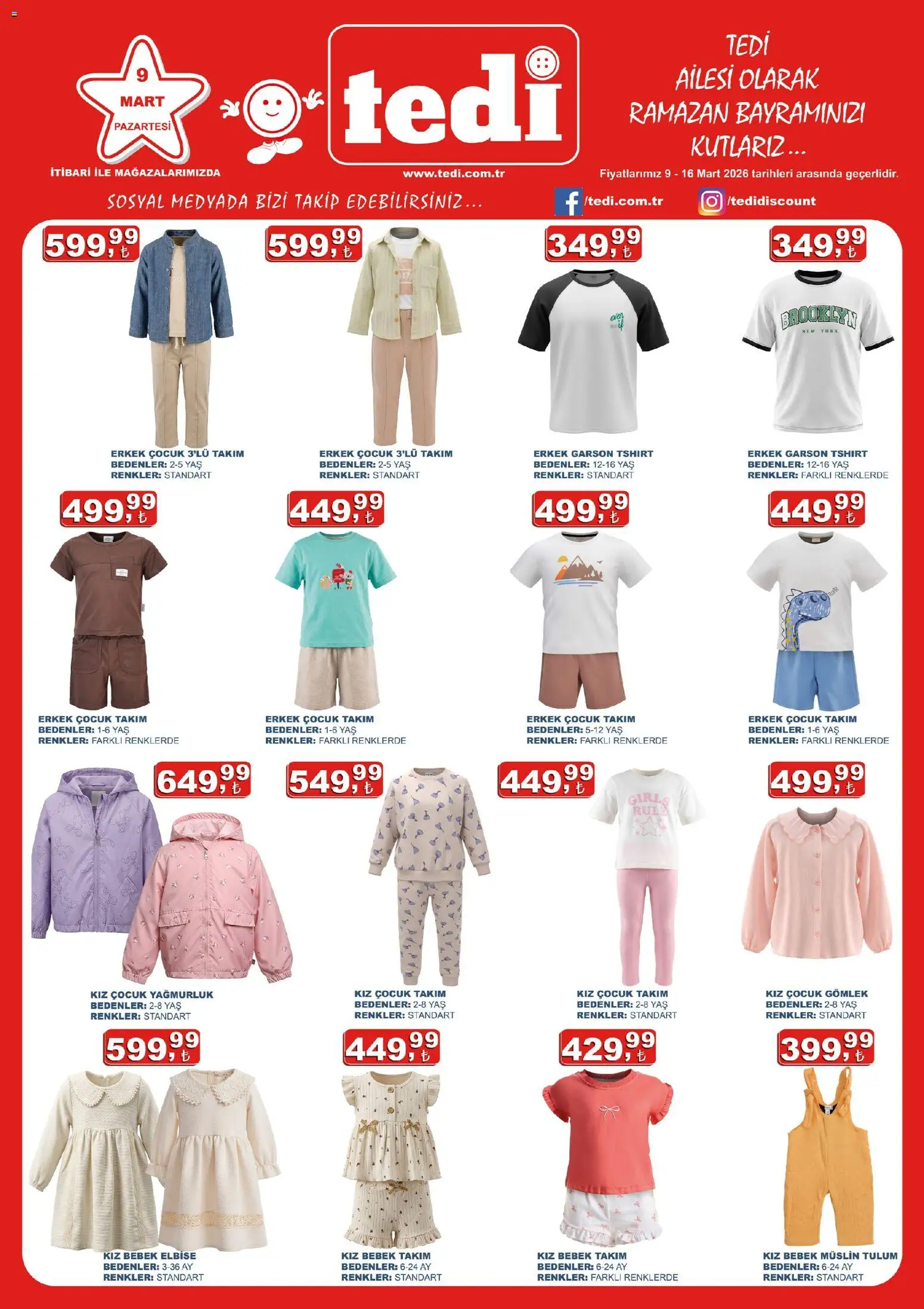Tedi Tedi Katalog 09.03.2026 - Broşürünün önizlemesi