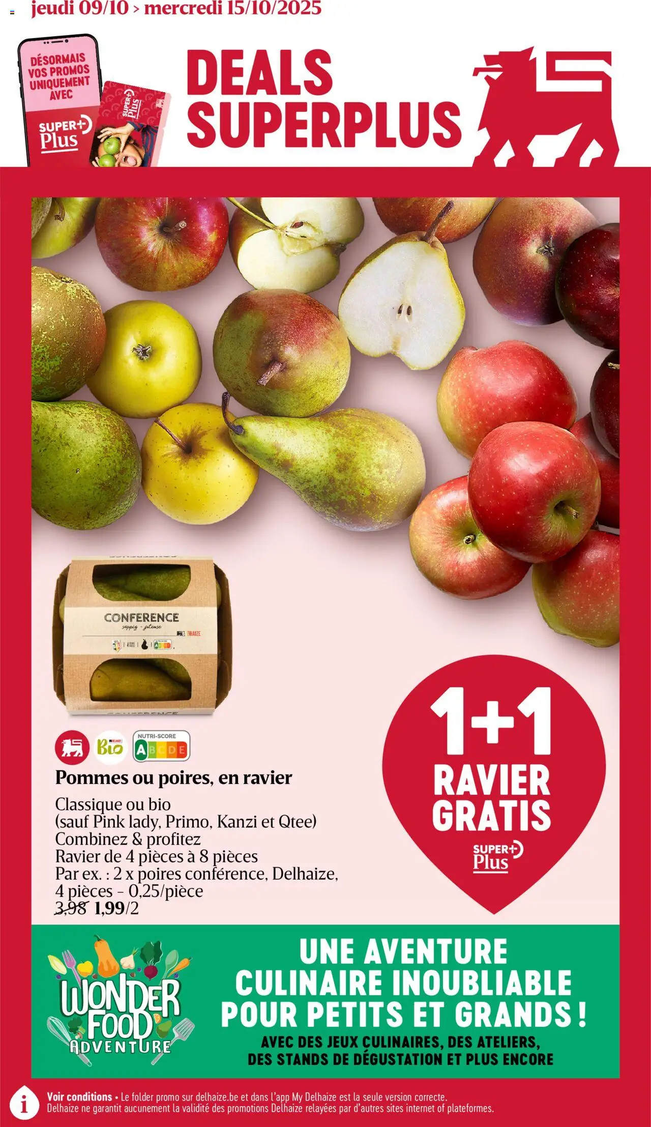 Delhaize shop Folder de la semaine 41 geldig vanaf 09/10/2025 - Paginanummer 1