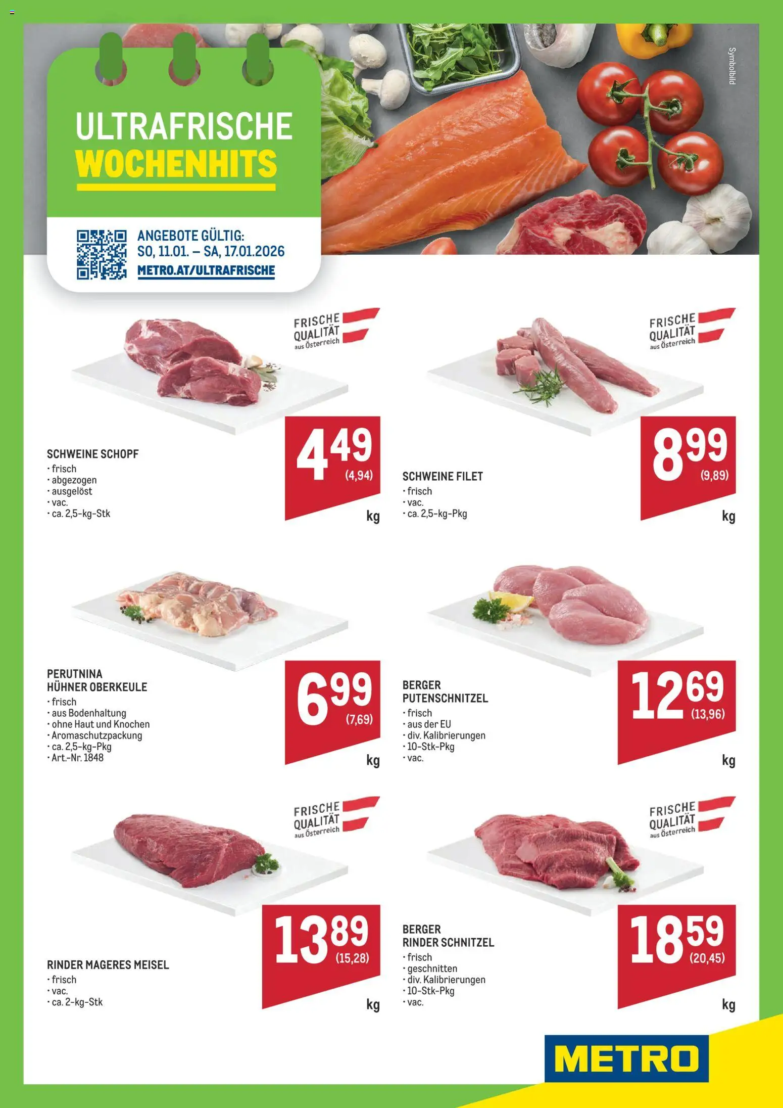 Vorschau der Angebote: Metro Angebote Wochenhits gültig ab 11.01.2026
