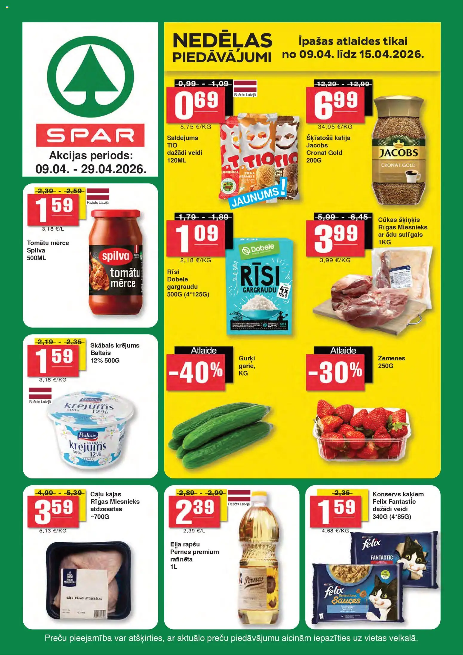 Skatīt Spar akciju bukletu, derīgs no 09.04.2026.