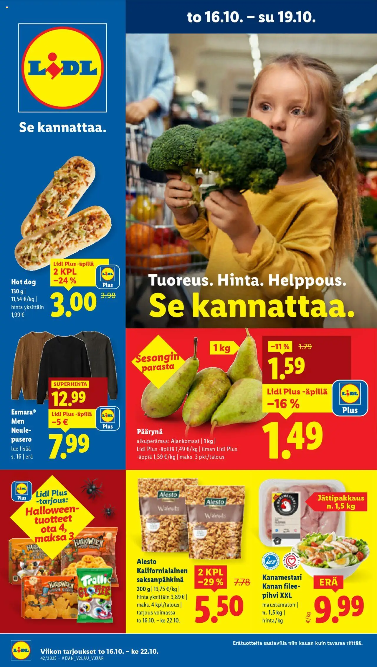 Lidl-kaupan Tarjoukset - Rovaniemi voimassa 16/10/2025 - Sivulla 1