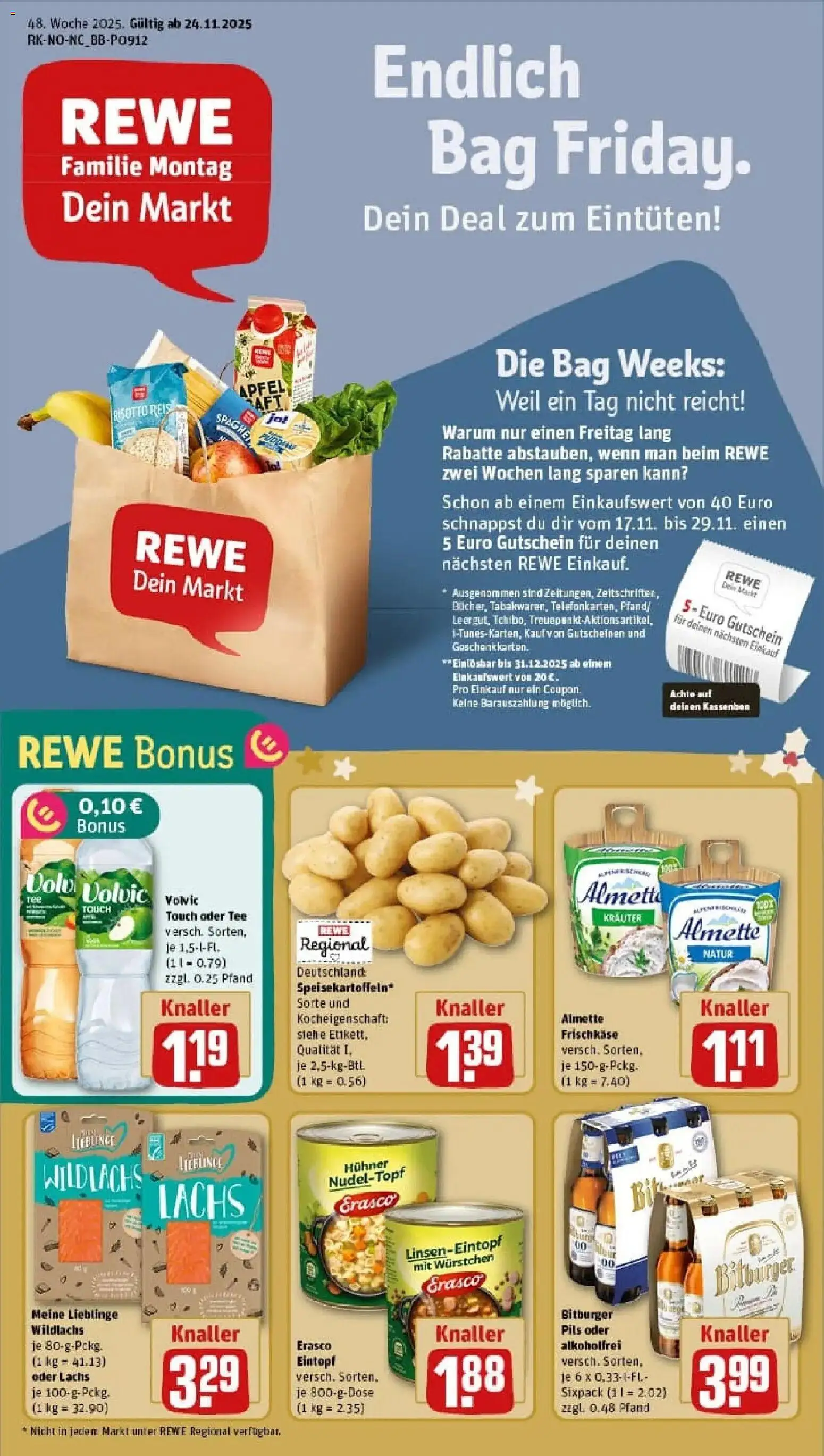 Vorschau von dem Prospekt des Geschäftes Rewe, gültig ab dem 23.11.2025