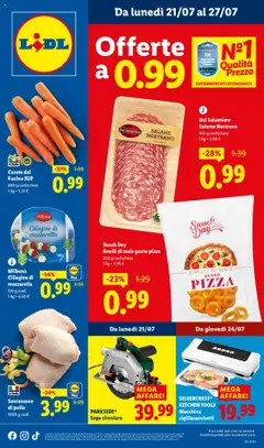 Anteprima dell'opuscolo Attuale volantino dal negozio Lidl valido da 21/07/2025