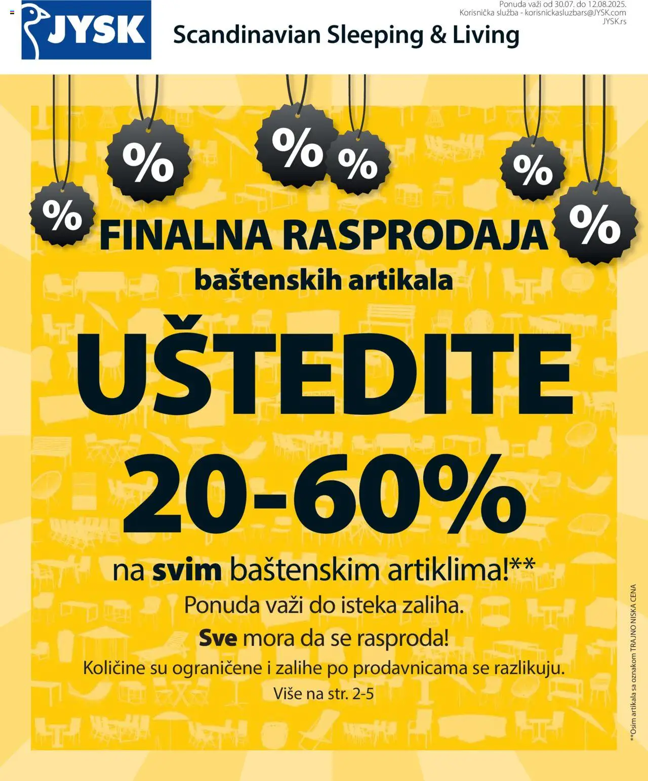 Jysk katalog važi od 30.07.2025 - stranica 1