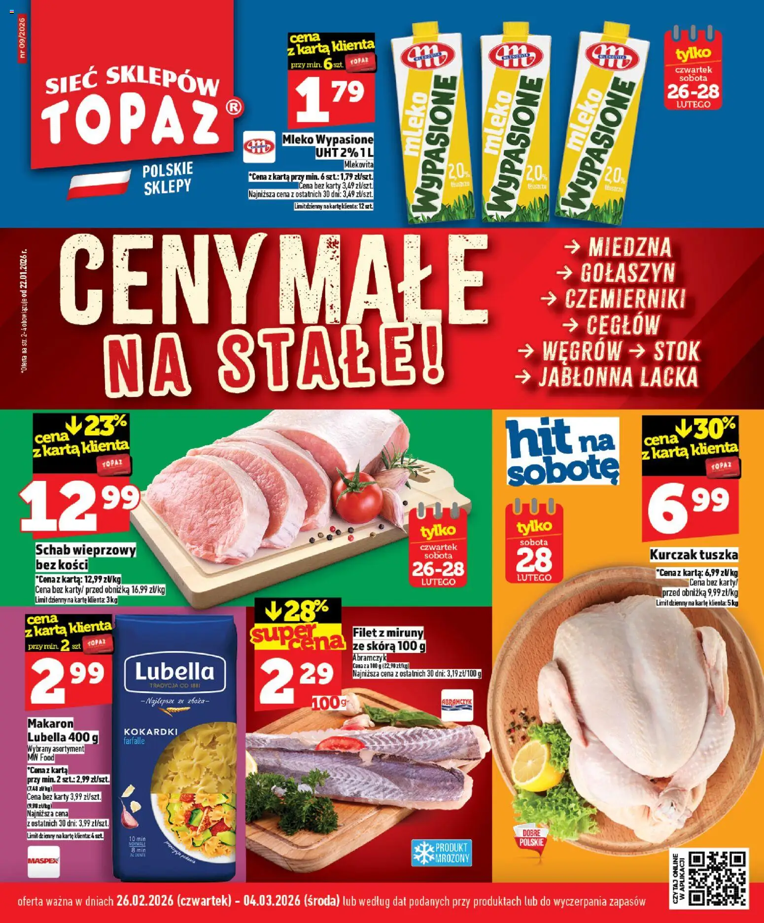 Pogląd gazetki "Ceny małe na stałe" ze sklepu Topaz ważnej od 26.02.2026