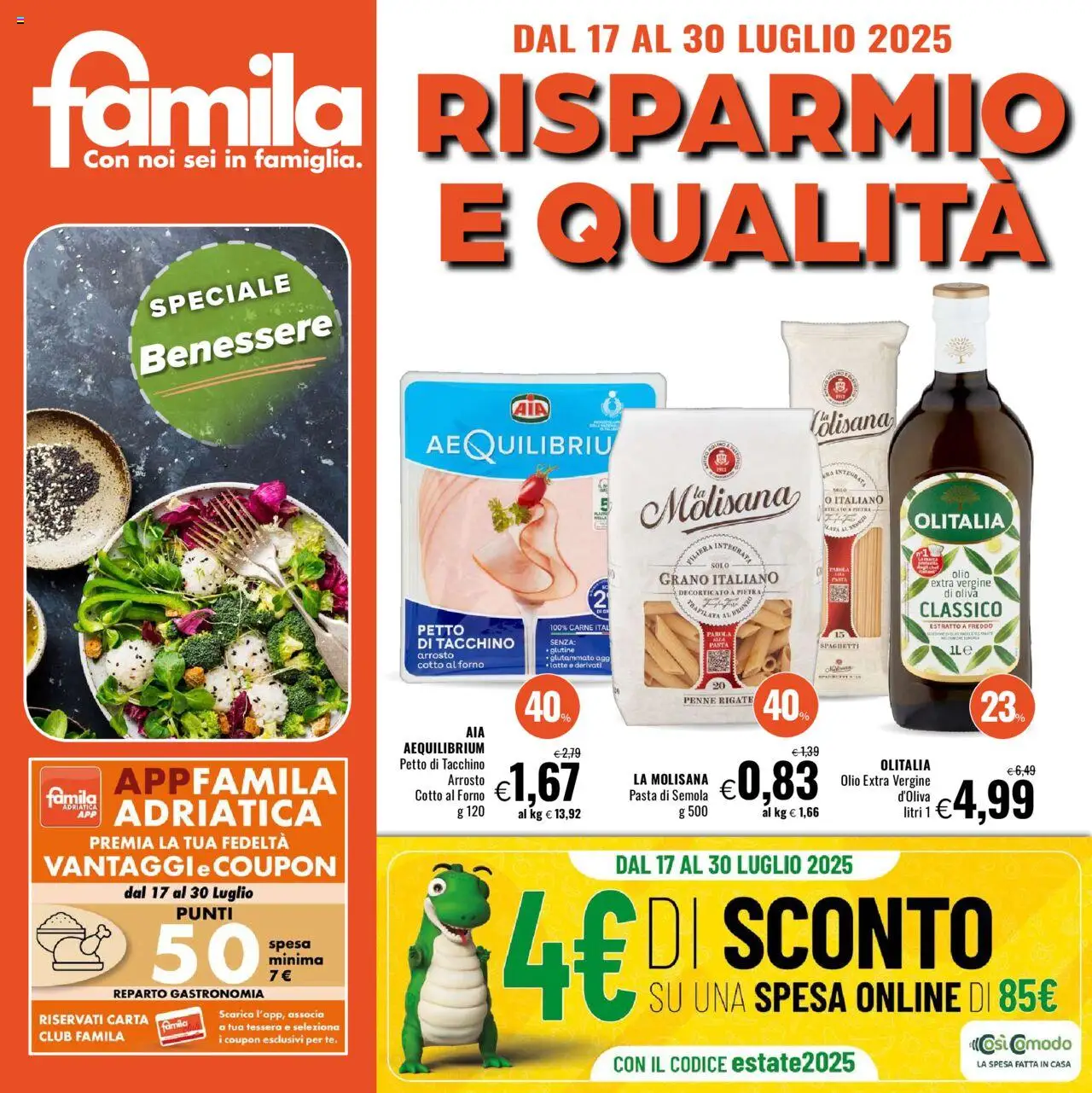Volantino Famila valido da 17/07/2025 numero di pagina 1