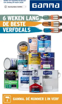 Voorbeeld van Verfspecial van winkel GAMMA geldig vanaf 16-02-2026