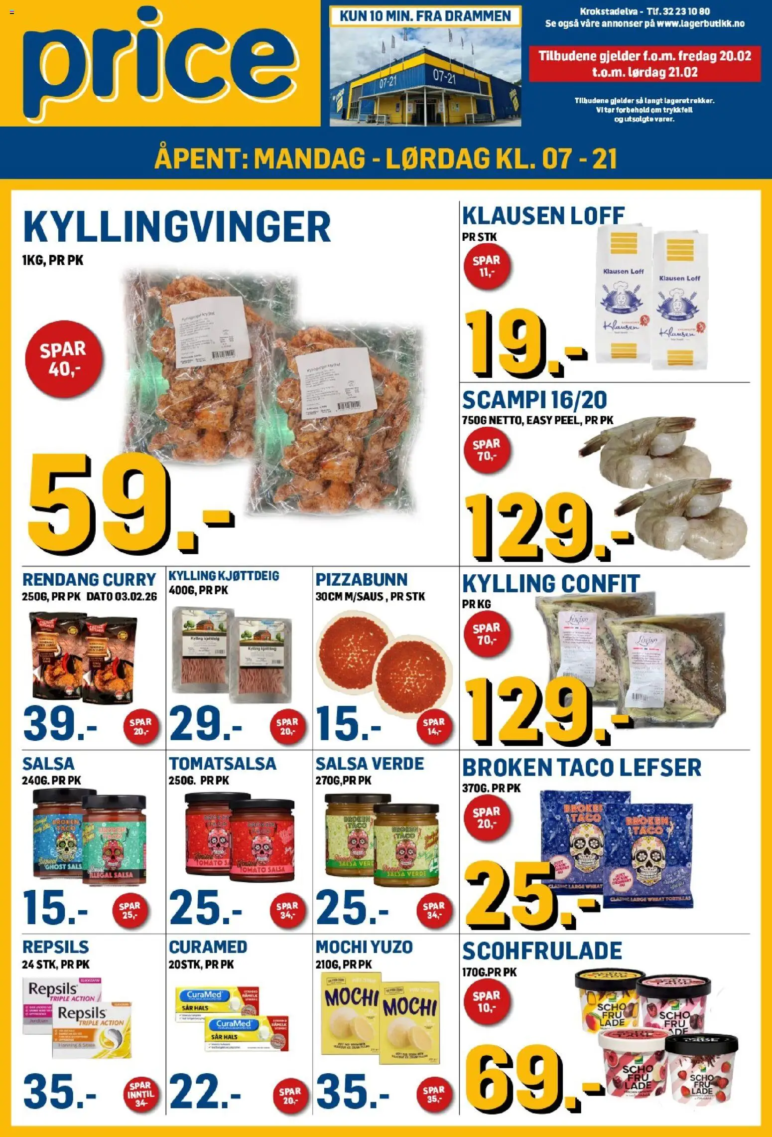Forhåndsvis Kundeavis fra butikk Price Lagerbutikk gyldig fra 20/02/2026