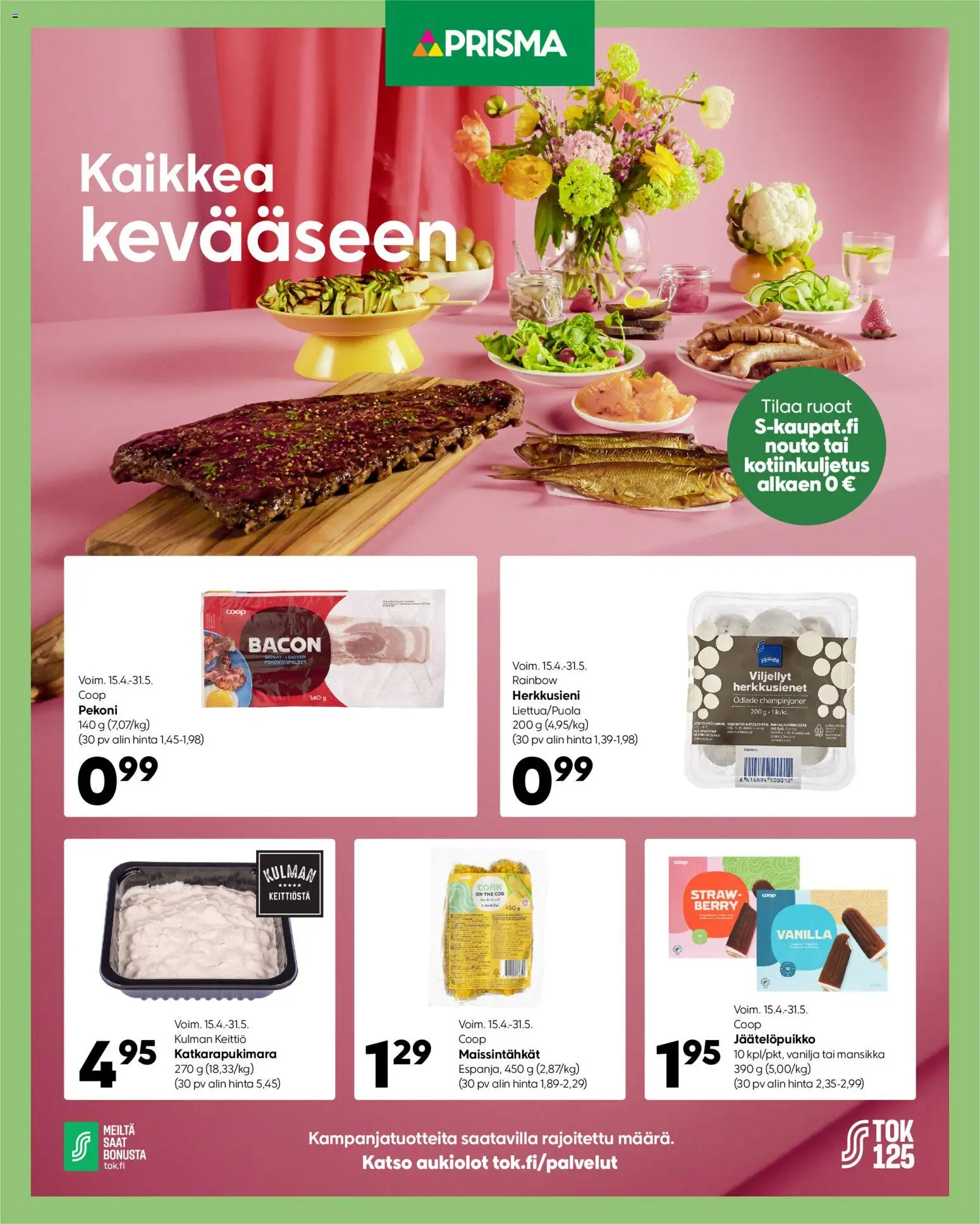 Kaupan Prisma Prisma tarjoukset - Kaikkea kevääseen esikatselu, voimassa 15/04/2026