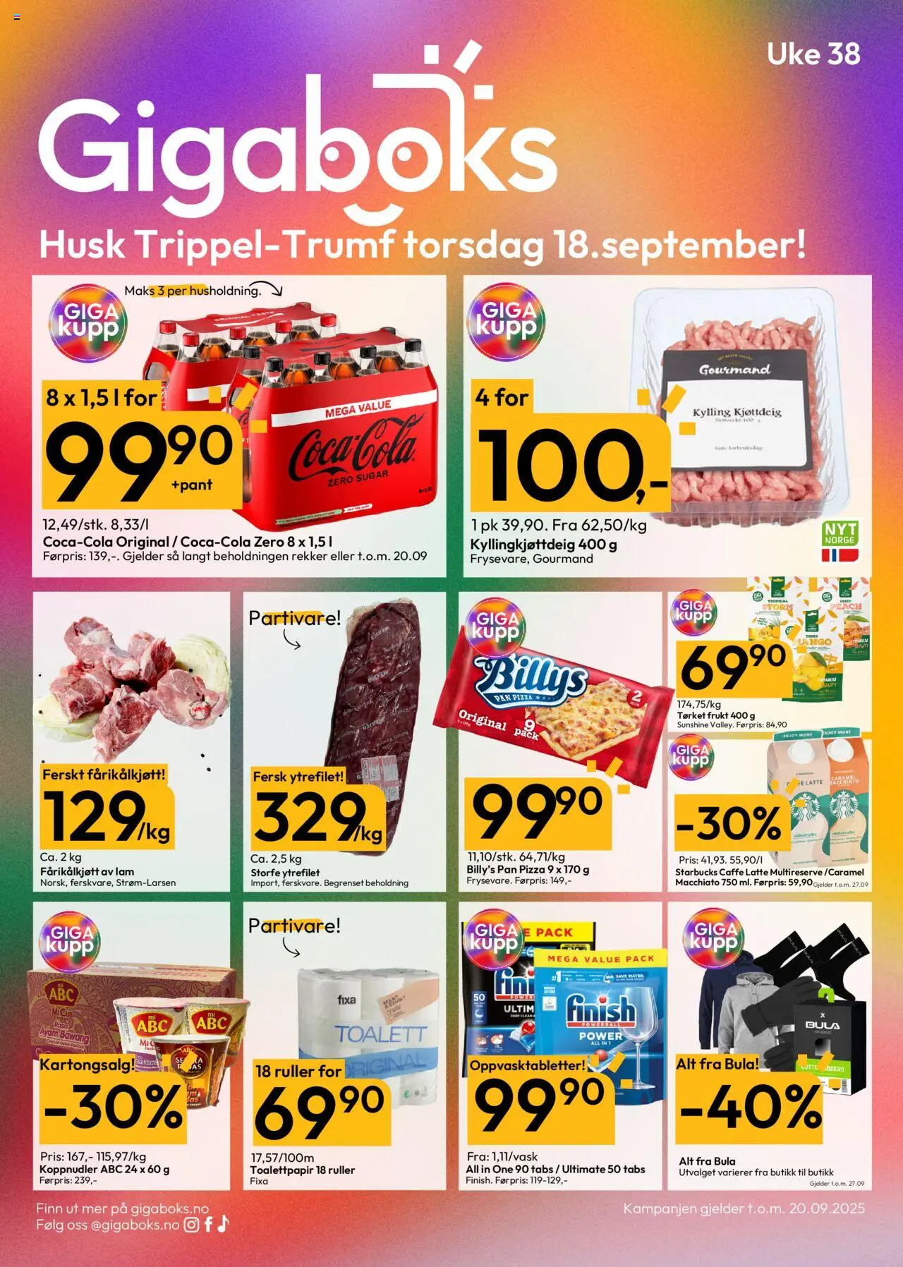 Kundeavis Gigaboks gyldig fra 15/09/2025 - Sidenummer 1