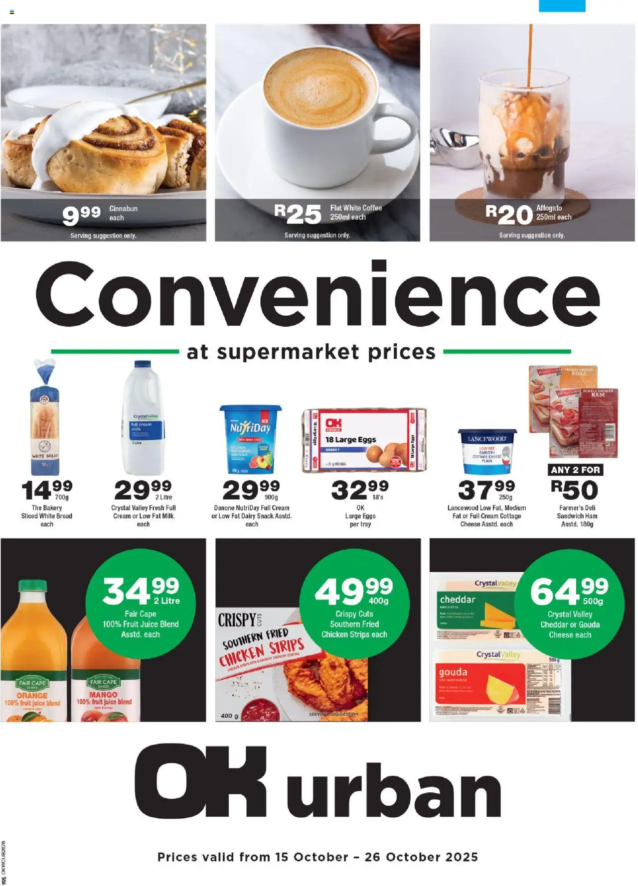 OK Foods Western Cape - OK Urban from 15/10 - 26/10/2025 > Promotions
