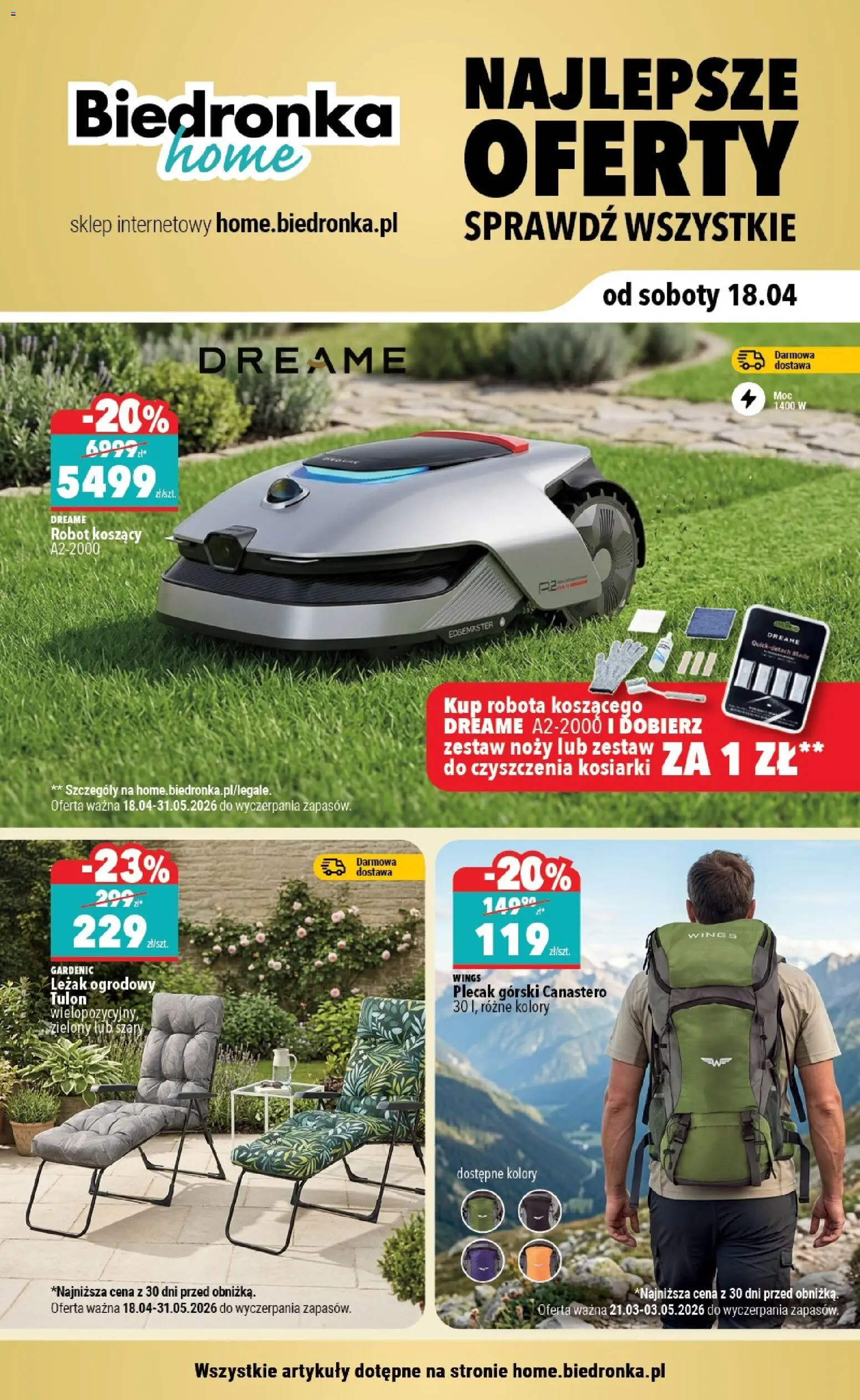 Pogląd gazetki "Biedronka gazetka - Home" ze sklepu Biedronka ważnej od 18.04.2026