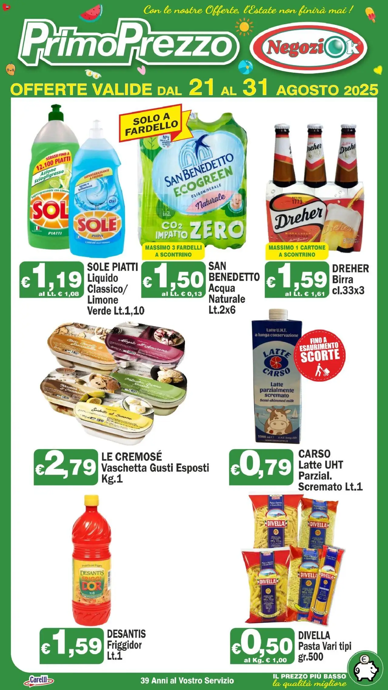 Volantino Primo Prezzo valido da 21/08/2025 numero di pagina 1