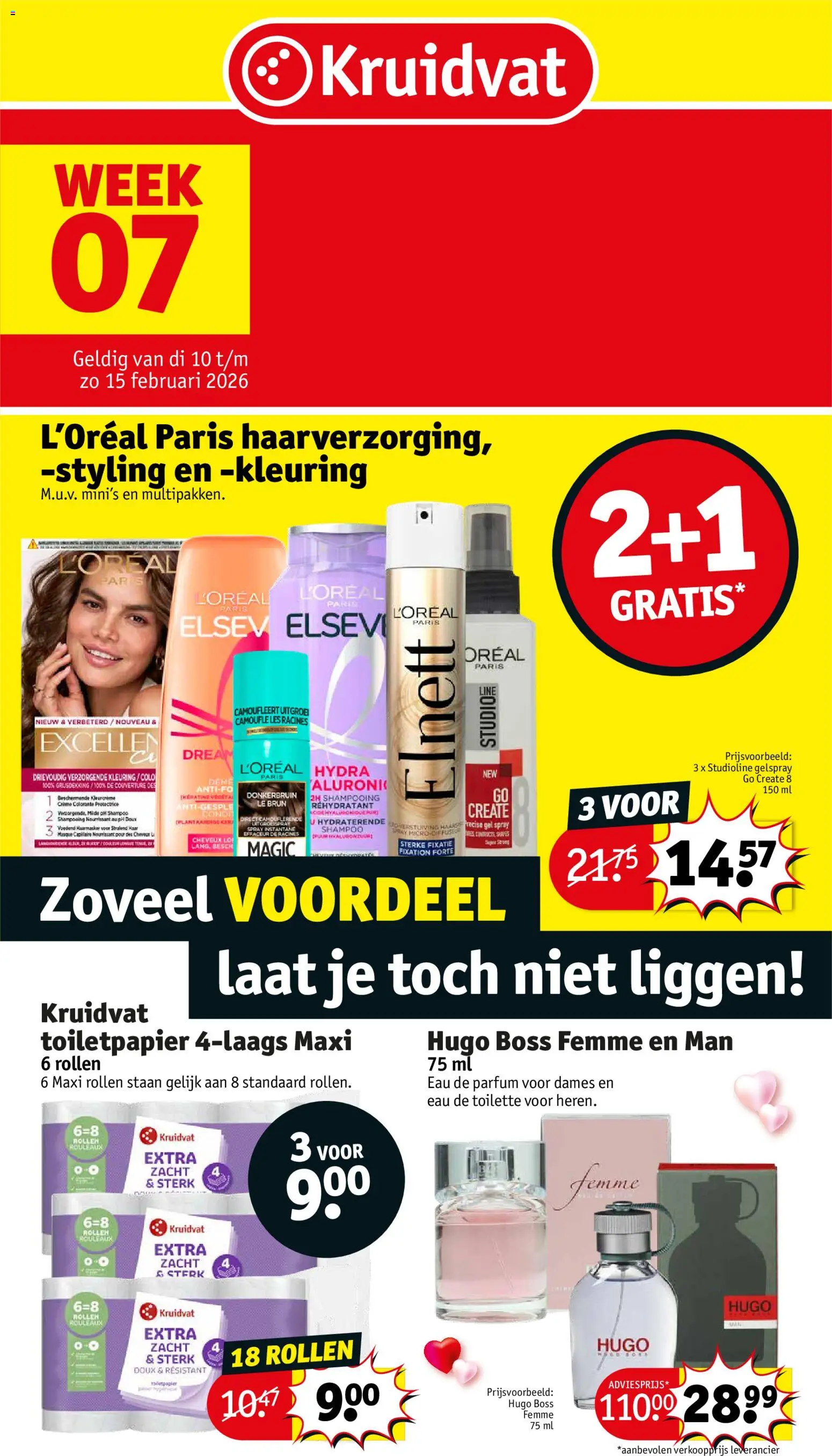 Voorbeeld van Folder week 7 van winkel Kruidvat geldig vanaf 10/02/2026