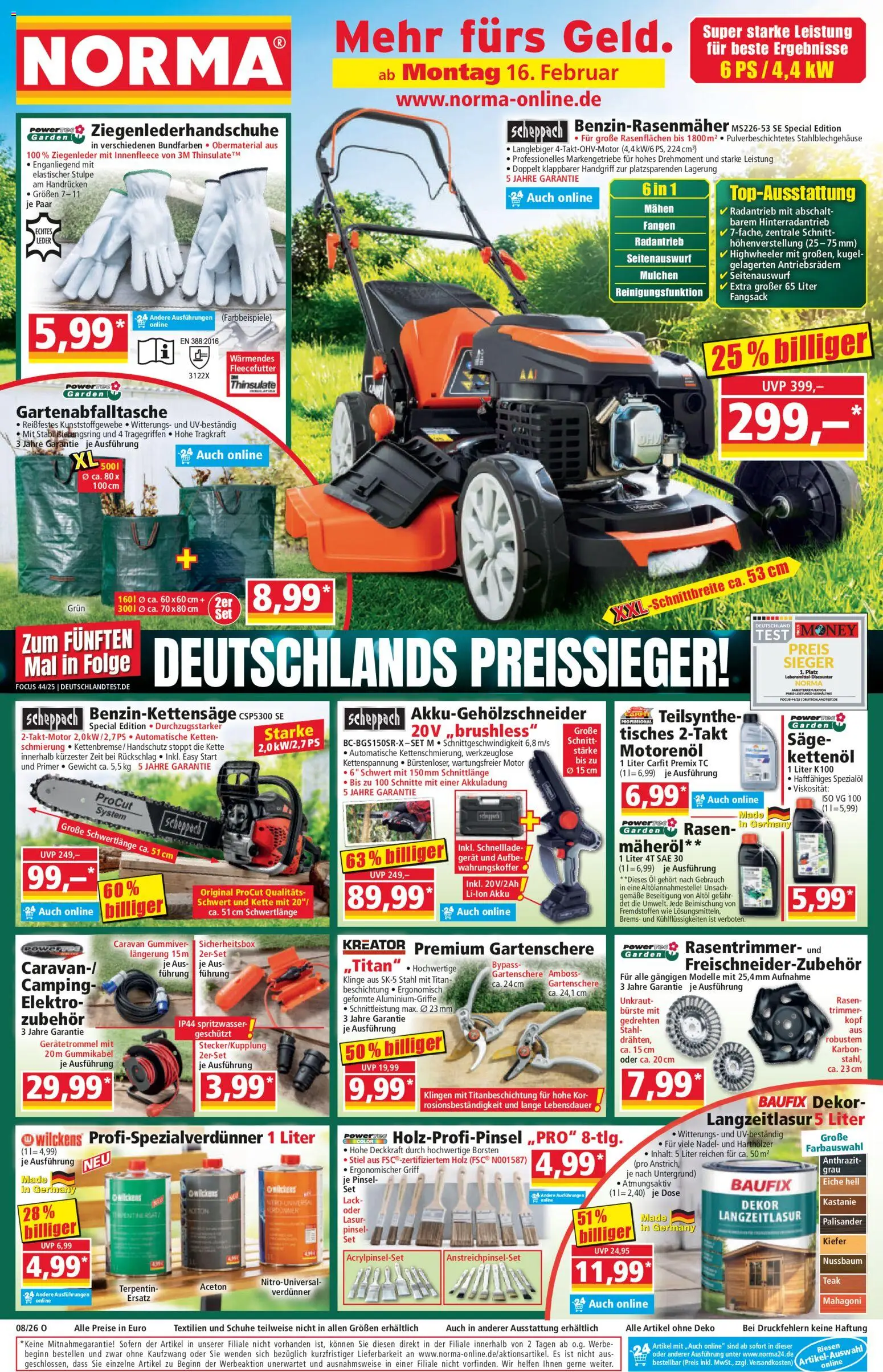 Vorschau von dem Prospekt des Geschäftes Norma, gültig ab dem 16.02.2026