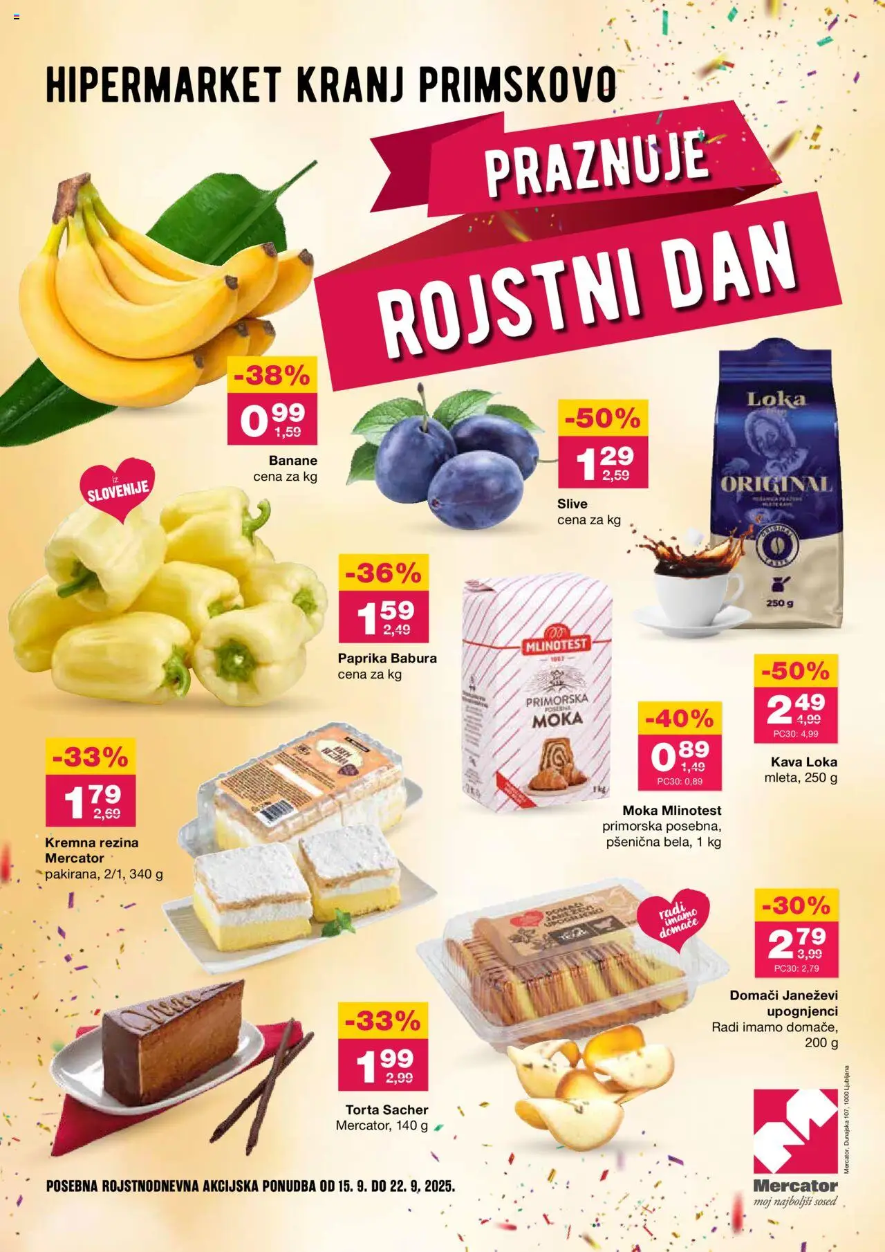 Mercator Katalog rojstni dan od 15.09.2025 - aktualna ponudba - stran 1