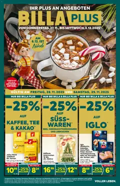 Vorschau der Angebote: Billa Plus Burgenland gültig ab 27.11.2025