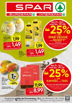 Vorschau der Angebote: Spar Steiermark gültig ab 15.01.2026