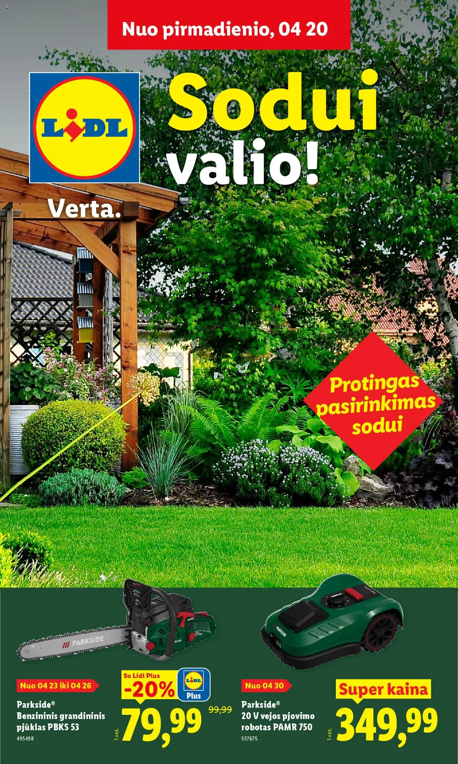 LIDL parduotuvės leidinio LIDL leidinys - Sodui valio galiojančio nuo 2026.02.20 peržiūra