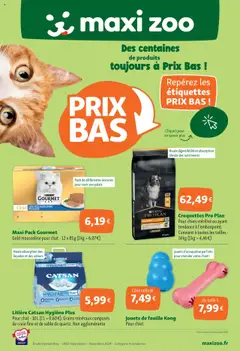 Prévisualisation de Des centaines de produits toujours à Prix Bas ! du magasin Maxi ZOO formulaire valide 06/08/2025