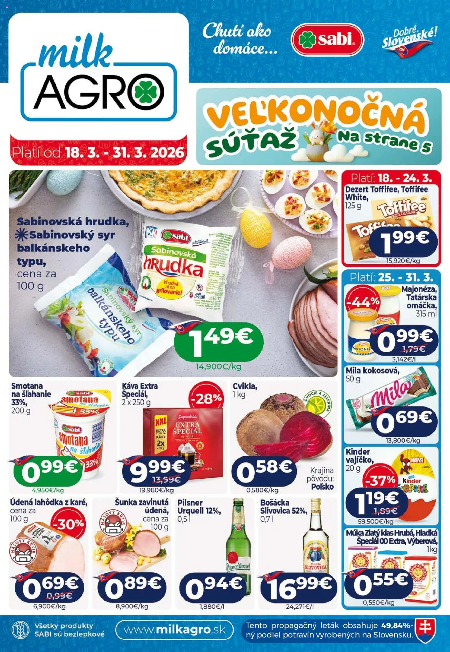 Náhľad Milk Agro letáku platného od 18.03.2026