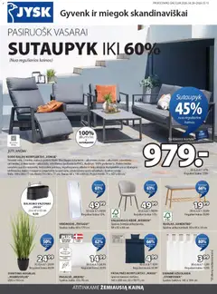 JYSK parduotuvės leidinio JYSK leidinys galiojančio nuo 2026.04.28 peržiūra