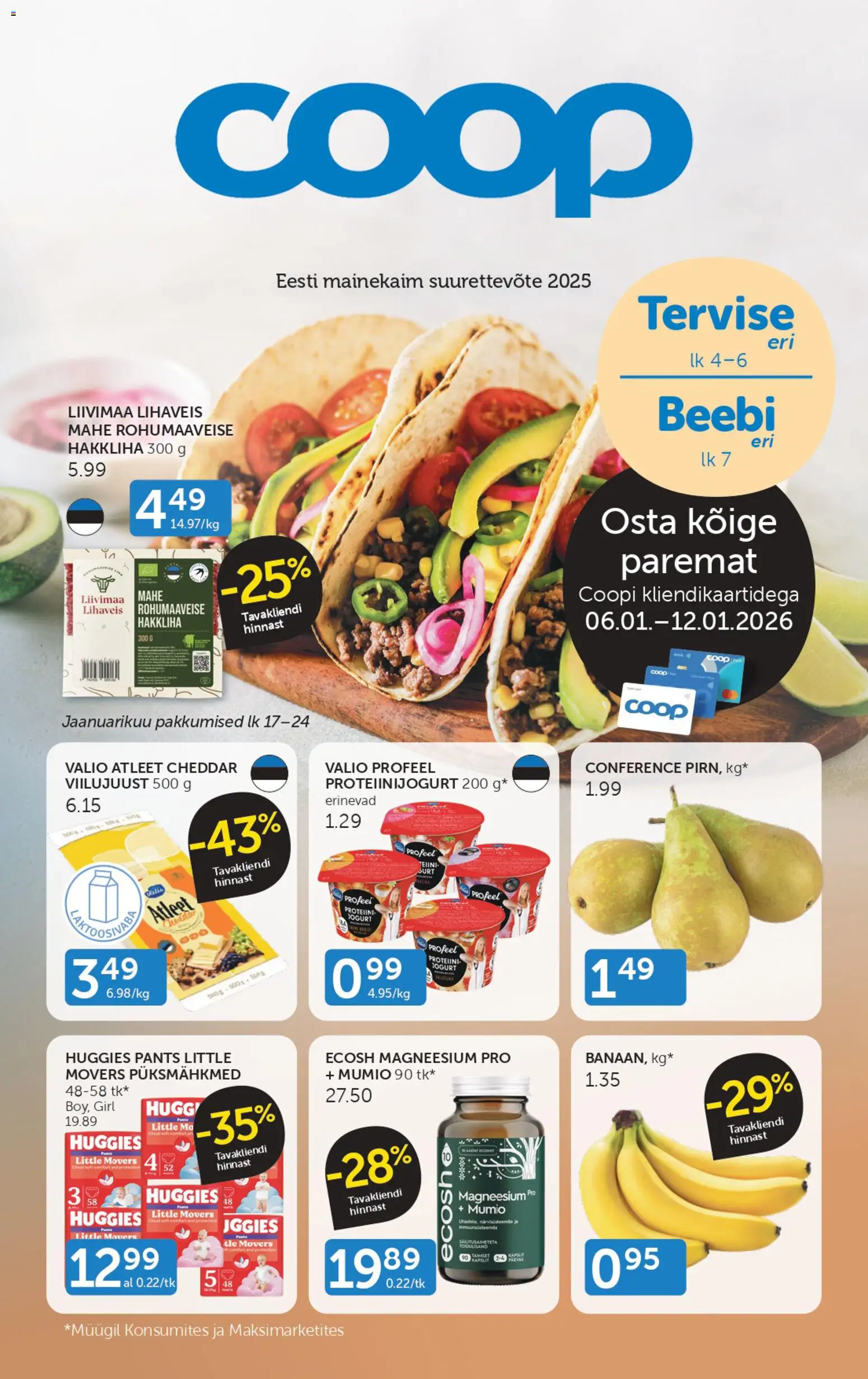 Coop kliendilehe eelvaade alates 2026.01.06