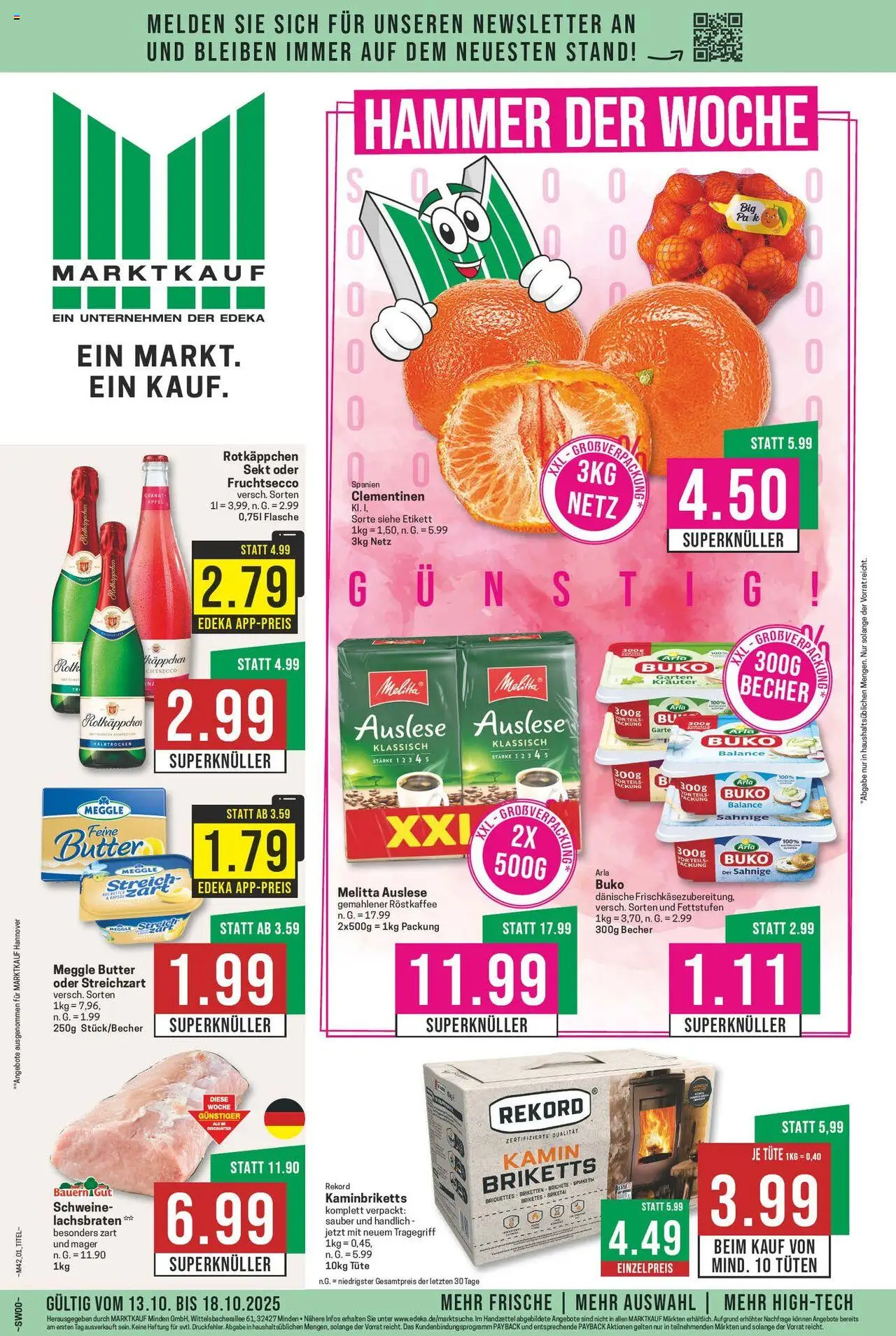 MARKTKAUF Prospekt ab Montag 13.10.2025 > Prospekt
