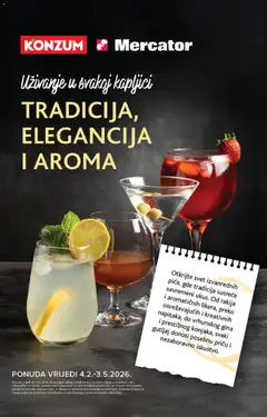 Pregled letka Katalog pića trgovine Mercator vrijedi od 04.02.2026