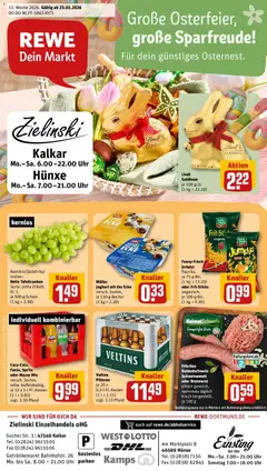 Vorschau von dem Prospekt des Geschäftes Rewe, gültig ab dem 23.03.2026