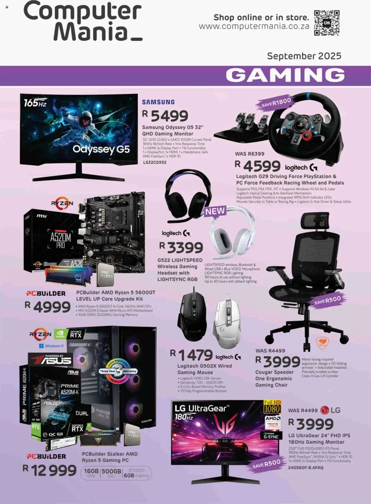 Computer Mania Gaming Catalogue from 01/09 - 30/09/2025 > Promotions