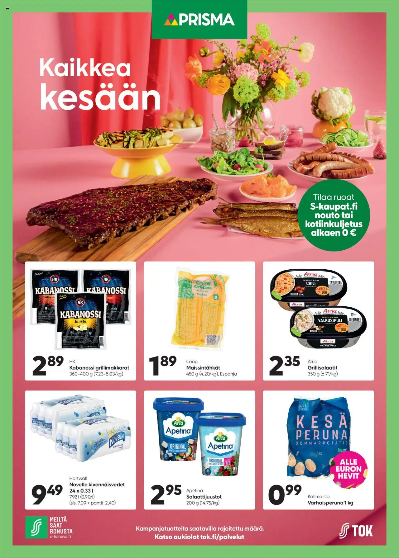 Prisma-kaupan Tarjoukset - Kaikkea kesään voimassa 30/07/2025 - Sivulla 1