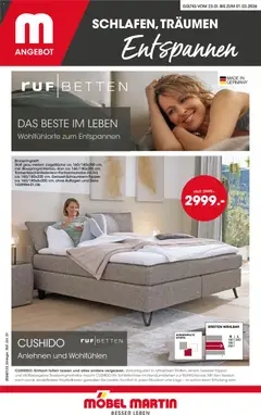 Vorschau von dem Prospekt des Geschäftes Möbel Martin, gültig ab dem 23.01.2026