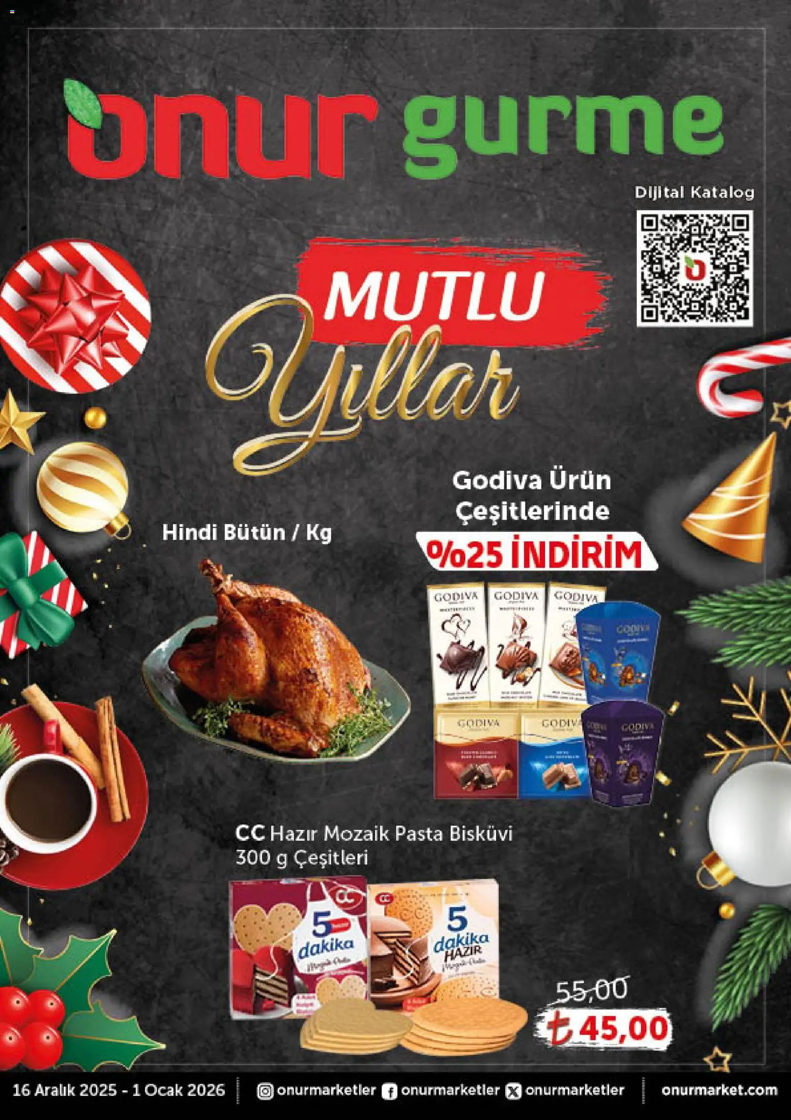 Onur Market Katalog - Gurme 16.12.2025 - Broşürünün önizlemesi