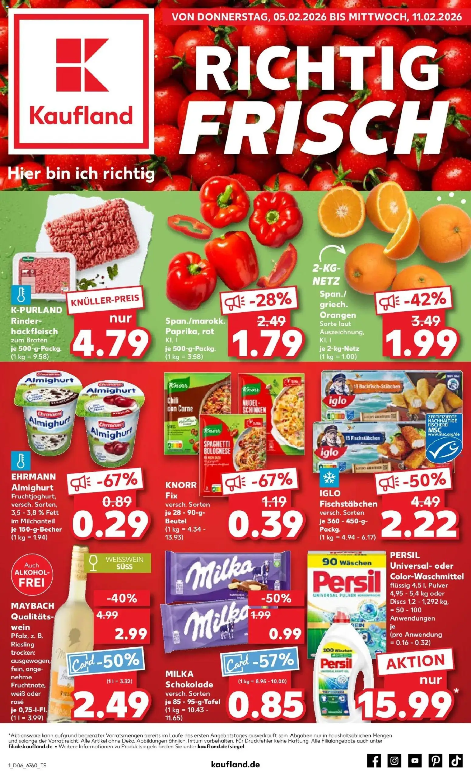 Vorschau von dem Prospekt des Geschäftes Kaufland, gültig ab dem 05.02.2026