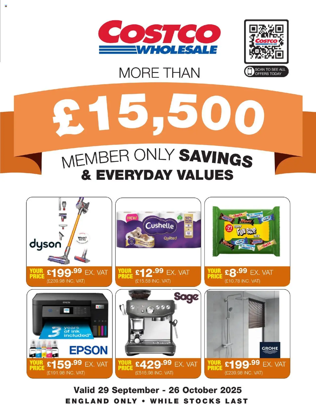Costco shop ENGLAND ONLY valid from 29/09/2025 - Page number 1